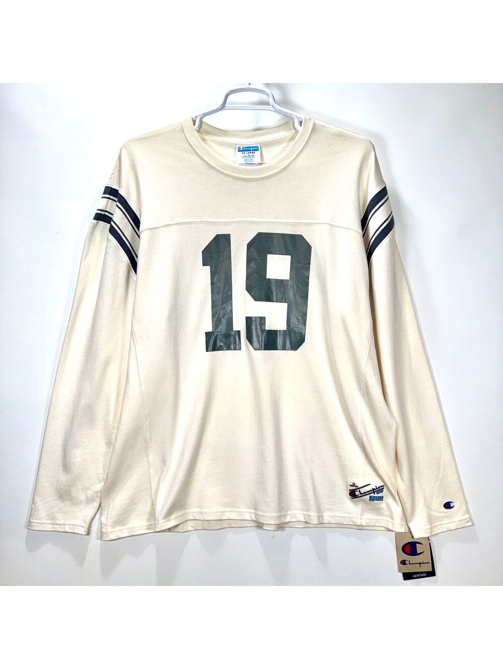 NWT Champion Heritage Long Sleeve Football Crew Neck - 2XL